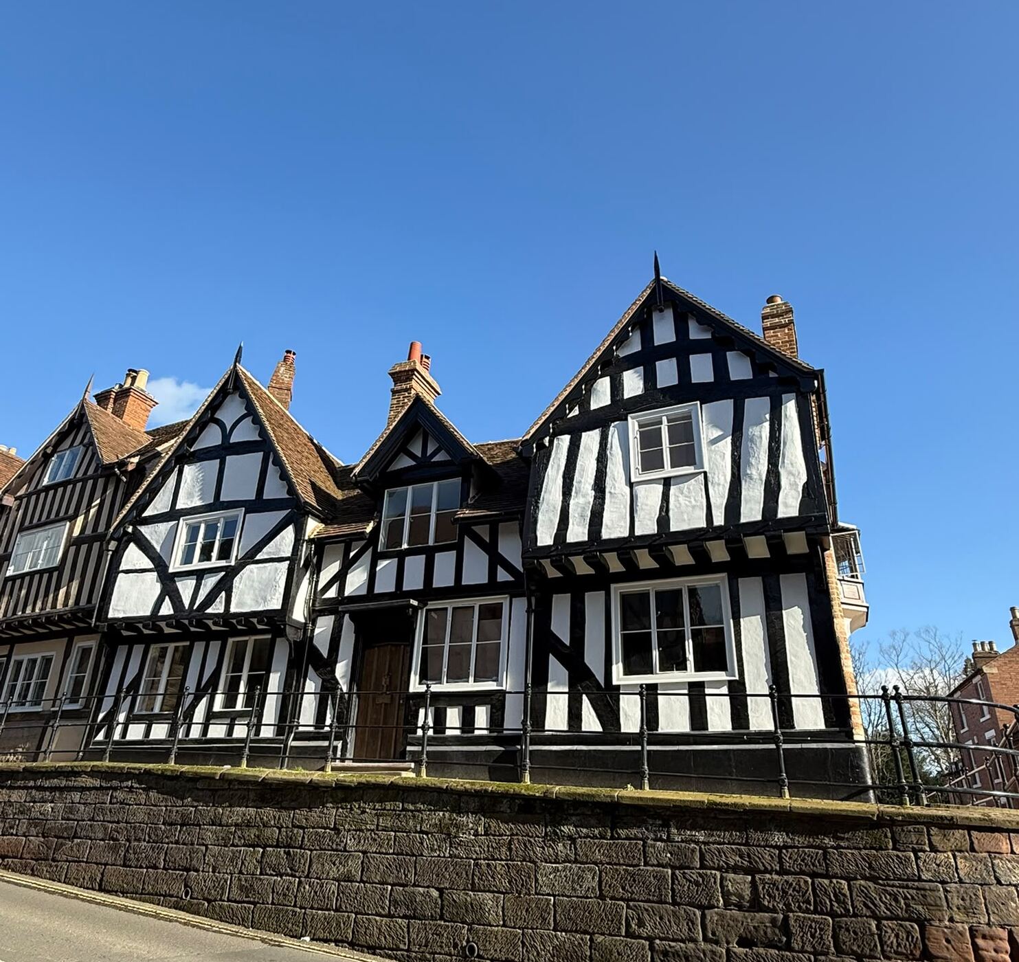 Timber-framed building restoration, High Street Warwick