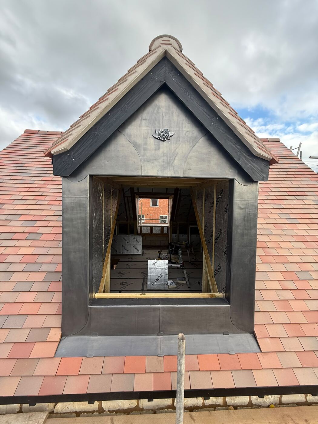 Dormer detail of the Ufton cottage refurbishment